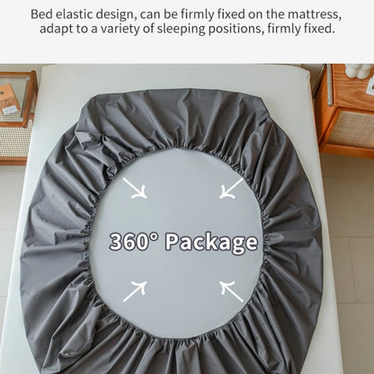 Waterproof Fitted Bed Sheet | 360° Elastic Band Mattress Protector | Single, Double, Queen & King