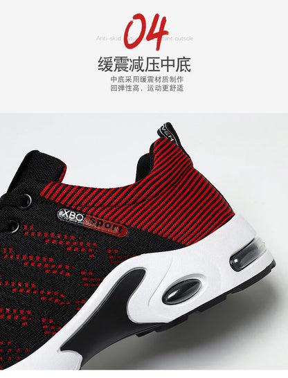Men’s 2025 Trend Breathable Lace-Up Running Shoes – Lightweight Casual Sports Shoes