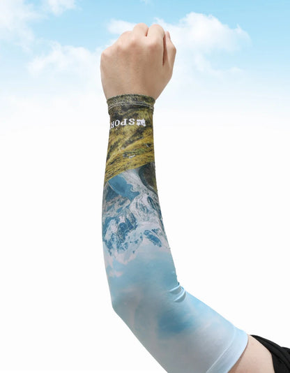 Anti-Sunburn Arm Sleeves – Summer UV Protection Breathable Cooling Sleeves for Men, Driving, Cycling & Sports