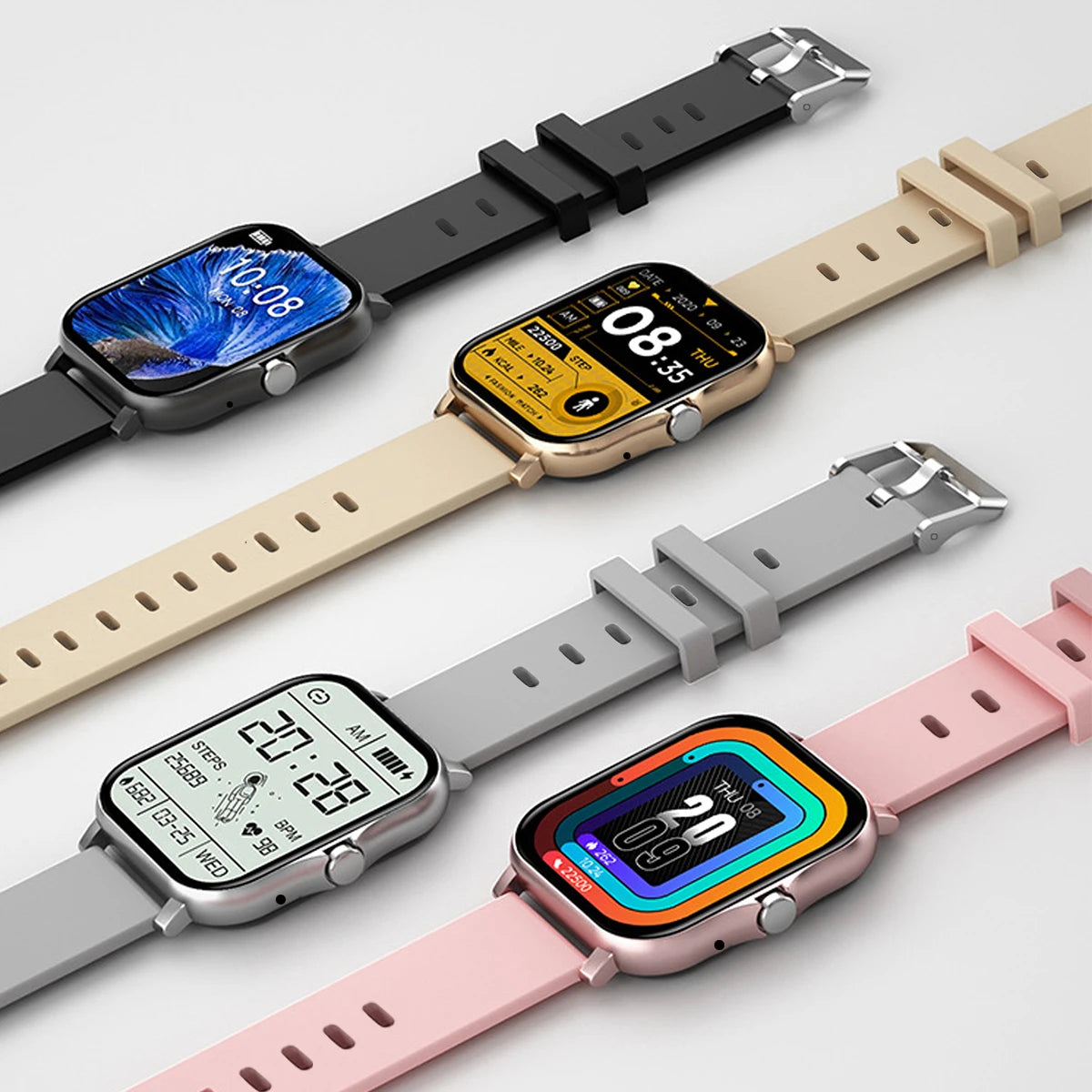 Waterproof Smart Watch – Bluetooth Call, Message Alerts & Fitness Tracker for Android & iPhone
