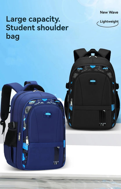 Children’s School Backpack – Lightweight Large Capacity Shoulder Bag for Boys (Grades 1–6, Ages 6–12)