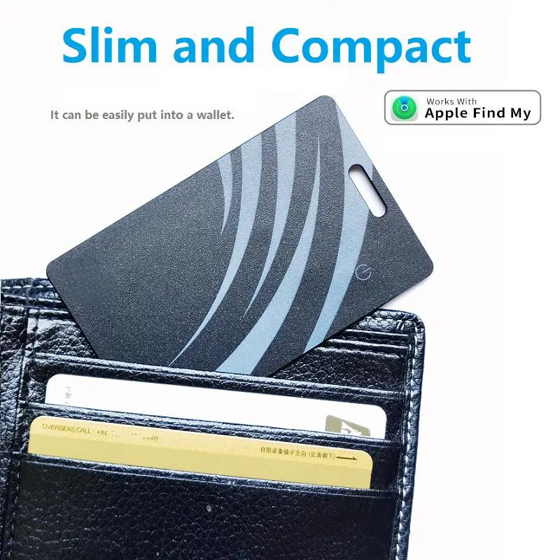 Wireless Charging GPS Tracker | Ultra-Slim Anti-Loss Device Compatible with Apple Find My & AirTag