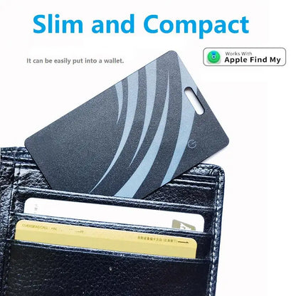 Wireless Charging GPS Tracker | Ultra-Slim Anti-Loss Device Compatible with Apple Find My & AirTag