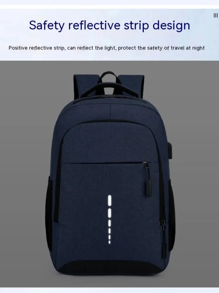 Men’s Large Capacity Backpack – Simple Fashion Travel & Laptop Bag for Male/Female Students