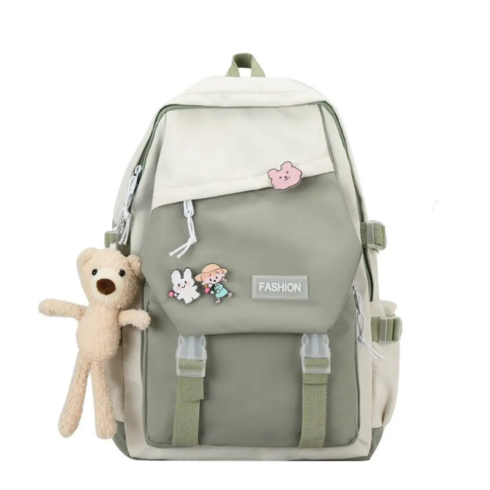 Nylon Book Bag – Multifunctional Waterproof Large Capacity Backpack for Boys & Girls
