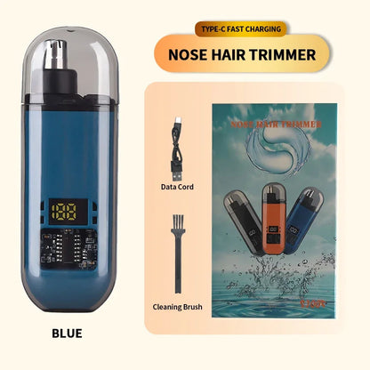 Electric Ear & Nose Hair Trimmer – Portable Painless Groomer for Men