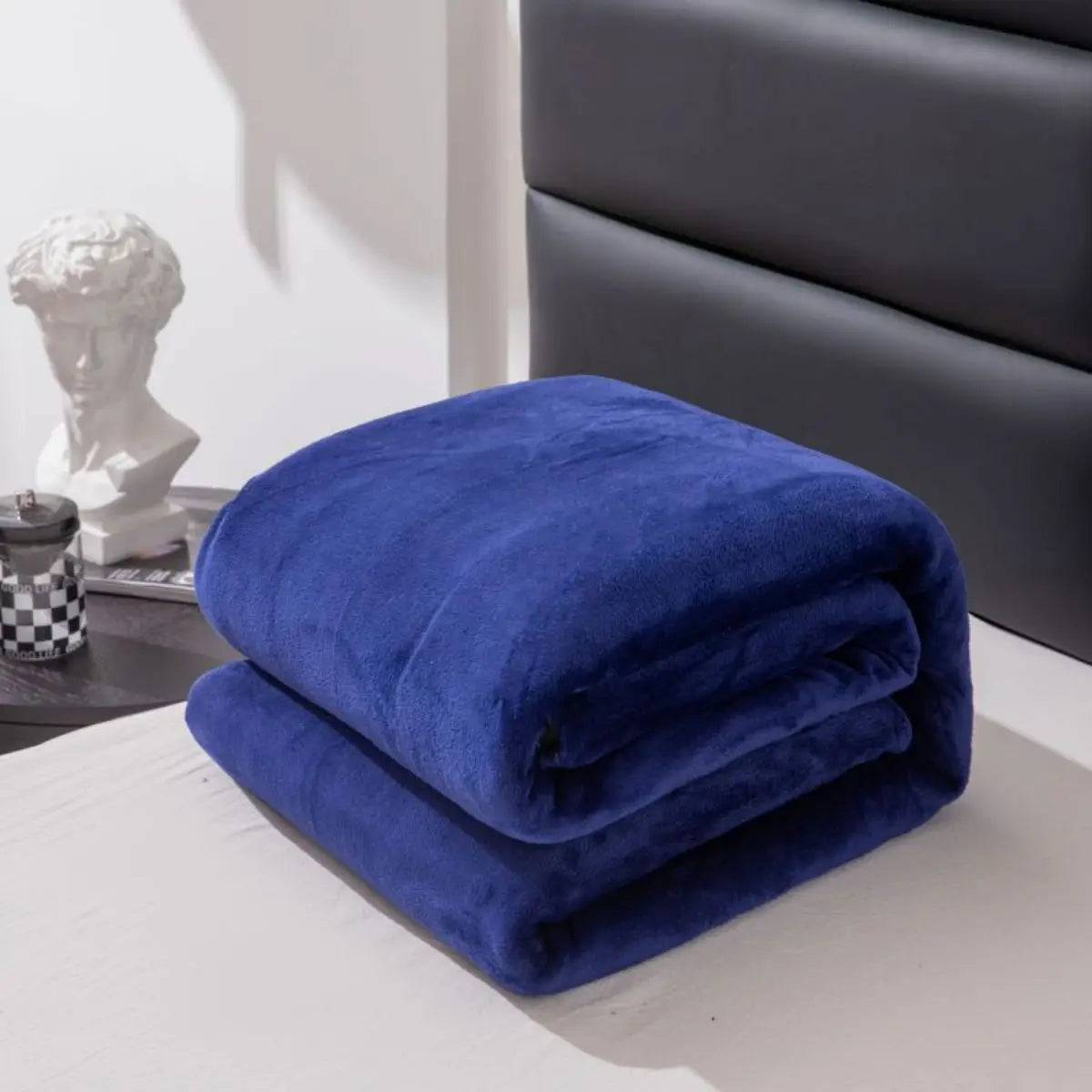 Simple & Plain Colored Plush Blanket – Thickened Farley Plush Multifunctional Cover