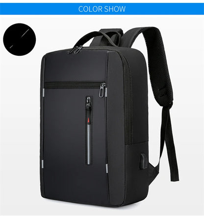 Waterproof Business Backpack for Men – USB Charging 15.6” Laptop Bag, Large Capacity School & Travel Backpack