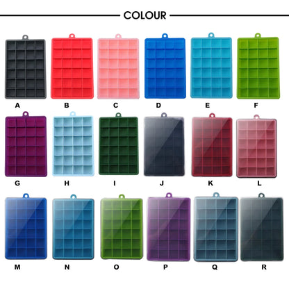 24-Hole Silicone Ice Tray – Square Mold for Ice, Food Puree & Cocktails