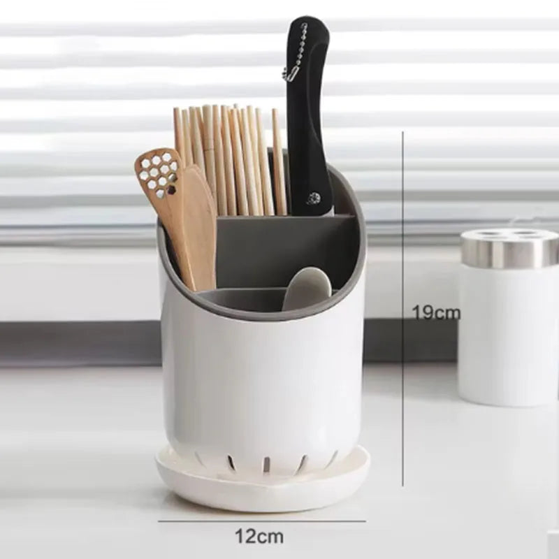 Cutlery Storage Holder – Plastic Drainer & Tableware Drying Rack