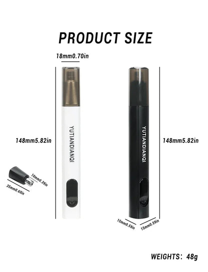 Electric Ear & Nose Hair Trimmer – Portable Painless Groomer for Men