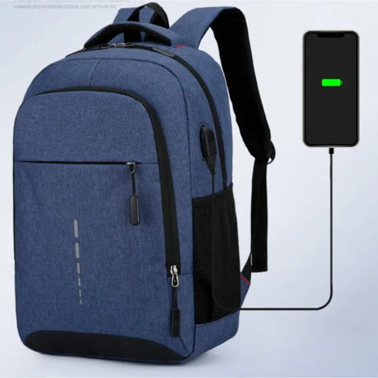 Men’s Large Capacity Backpack – Simple Fashion Travel & Laptop Bag for Male/Female Students