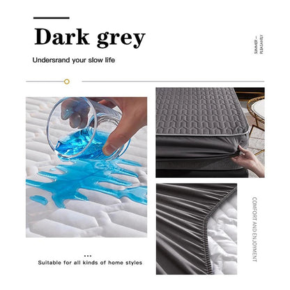Waterproof Thicken Mattress Pad Protector | Skin-Friendly Durable Fitted Sheet Bed Cover | Latex Mat Cover 150x200 / 160x200 / 180x200