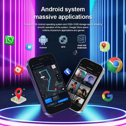 Mini Smartphone 4G LTE Android | Global GPS | 3" Display | 5MP Camera | WIFI | 2000mAh Battery