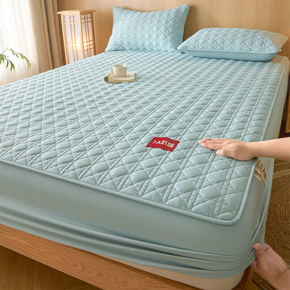 Class A Waterproof Antibacterial Mattress Cover | Mite-Resistant Padded Bed Sheet | Four-Season Universal Bed Cover