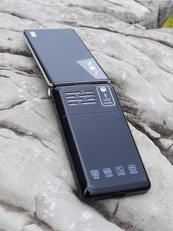 Flip Mobile Phone – Unlocked Clamshell Cellphone with MP3, Wireless FM, Torch & 4050mAh Long Battery