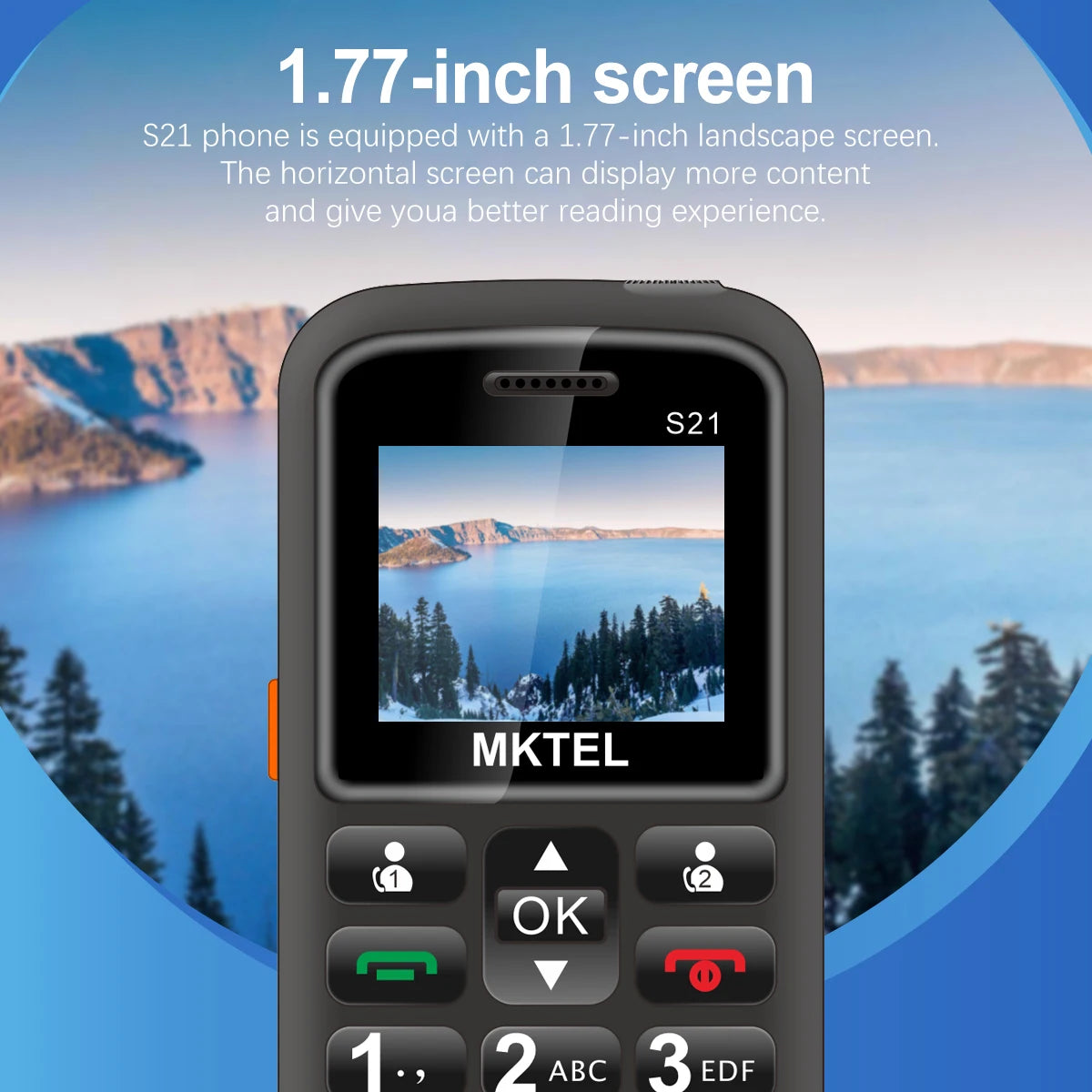 MKTEL S21 Feature Phone – 1.77