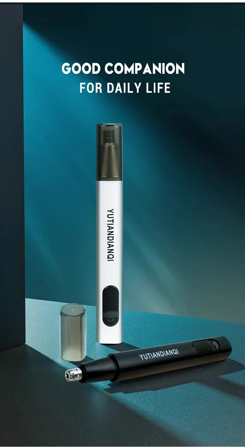 Electric Ear & Nose Hair Trimmer – Portable Painless Groomer for Men