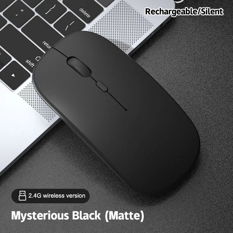 Portable Wireless Mouse Bluetooth 2.4GHz Dual Mode | Silent Ergonomic Mouse for Laptop, PC & MacBook