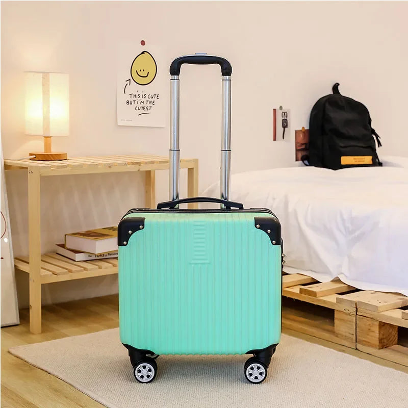 Travel Boarding Suitcase – Japanese-Style Retro Lightweight Trolley Case with Password Lock, Student Carry-On Luggage