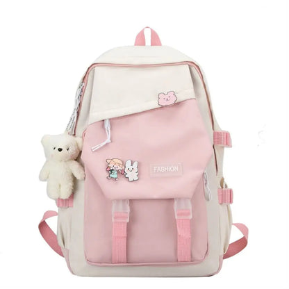 Nylon Book Bag – Multifunctional Waterproof Large Capacity Backpack for Boys & Girls