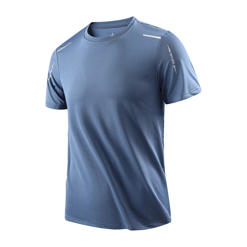 CHRLCK Men’s Quick-Dry Running T-Shirt – Breathable Outdoor Sports Short Sleeve Tee for Summer