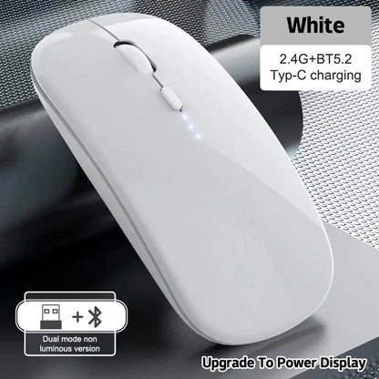 Portable Wireless Mouse Bluetooth 2.4GHz Dual Mode | Silent Ergonomic Mouse for Laptop, PC & MacBook