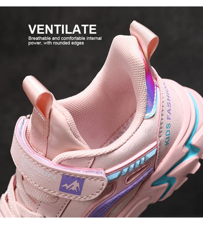 Kids Girls Running Shoes – Breathable, Non-Slip Sneakers for School, Sports & Outdoor Activities