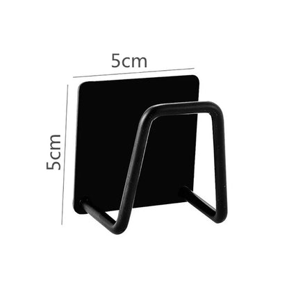 Stainless Steel Sink Sponge Rack – Wall-Mounted Draining Holder for Kitchen