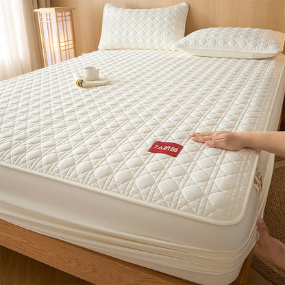 Class A Waterproof Antibacterial Mattress Cover | Mite-Resistant Padded Bed Sheet | Four-Season Universal Bed Cover