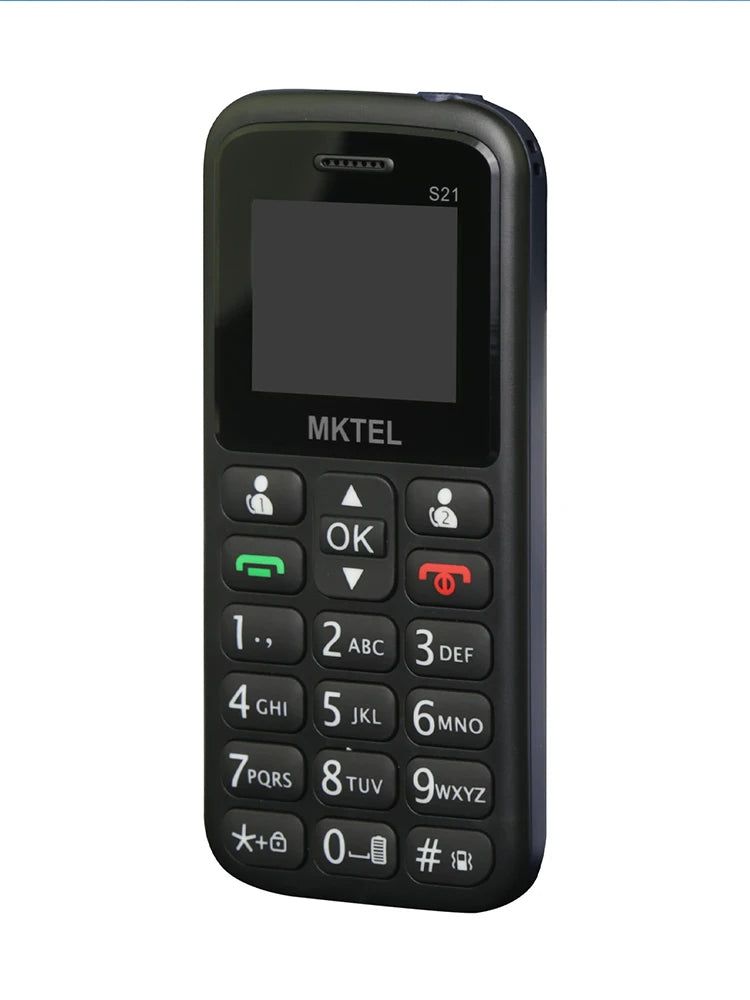 MKTEL S21 Feature Phone – 1.77" Screen, Dual SIM Dual Standby, 800mAh Battery, Loud Speaker, MP3/MP4, FM Radio, 2G GSM