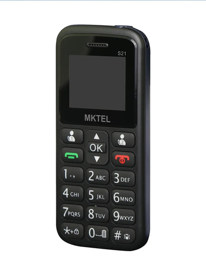 MKTEL S21 Feature Phone – 1.77" Screen, Dual SIM Dual Standby, 800mAh Battery, Loud Speaker, MP3/MP4, FM Radio, 2G GSM