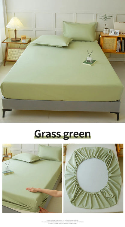 Waterproof Fitted Bed Sheet | 360° Elastic Band Mattress Protector | Single, Double, Queen & King
