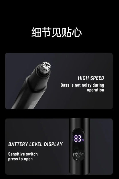 Electric Ear & Nose Hair Trimmer – Portable Painless Groomer for Men