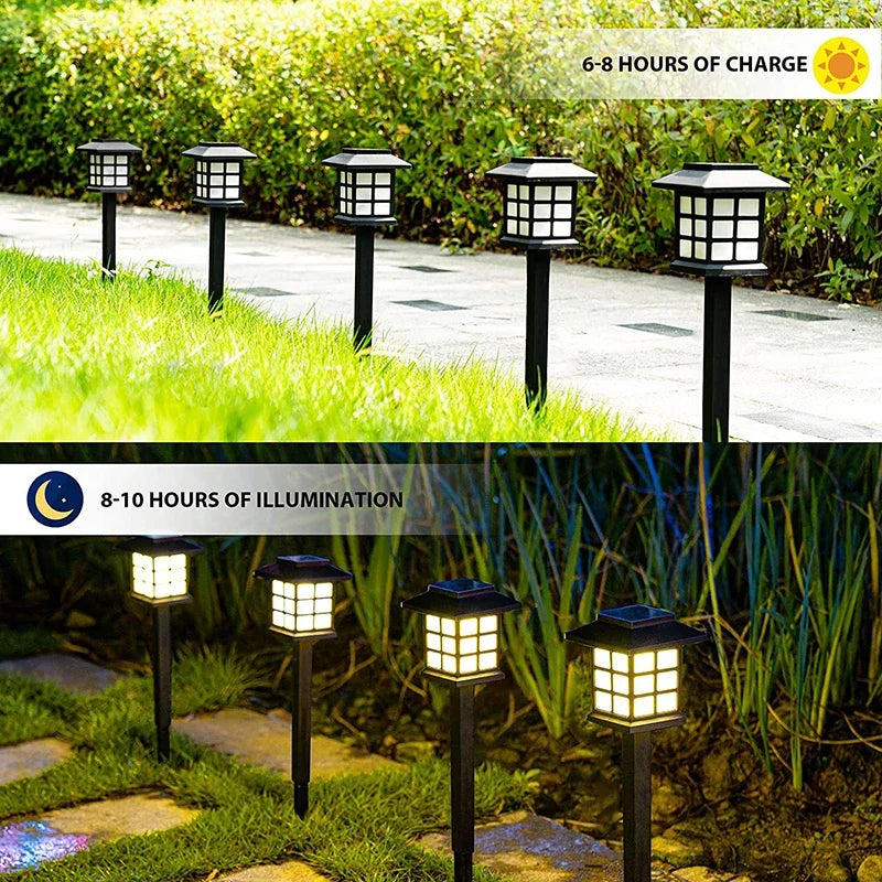 Solar LED Pathway Lights – Waterproof Outdoor Garden, Yard & Driveway Landscape Lamps