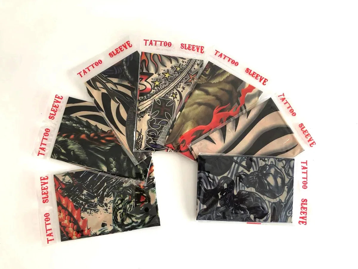 6 PCS Tattoo Sleeves for Men & Women – Elastic Arm Covers for Outdoor, Sports & Party Style