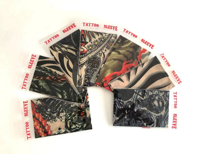 6 PCS Tattoo Sleeves for Men & Women – Elastic Arm Covers for Outdoor, Sports & Party Style