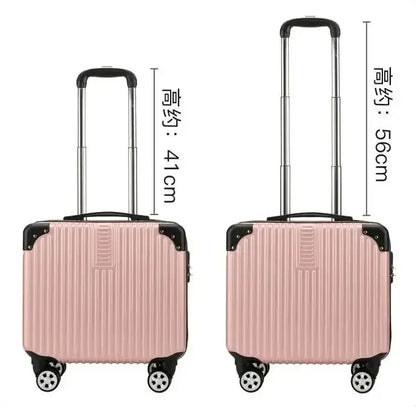 Travel Boarding Suitcase – Japanese-Style Retro Lightweight Trolley Case with Password Lock, Student Carry-On Luggage