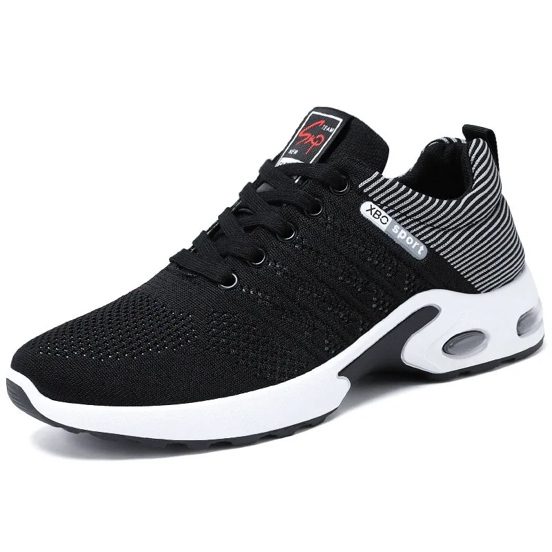 Men’s 2025 Trend Breathable Lace-Up Running Shoes – Lightweight Casual Sports Shoes