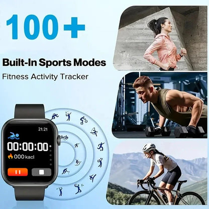 Smartwatch with Bluetooth Call, Health Tracking & 1.73" Display – For Android & iOS