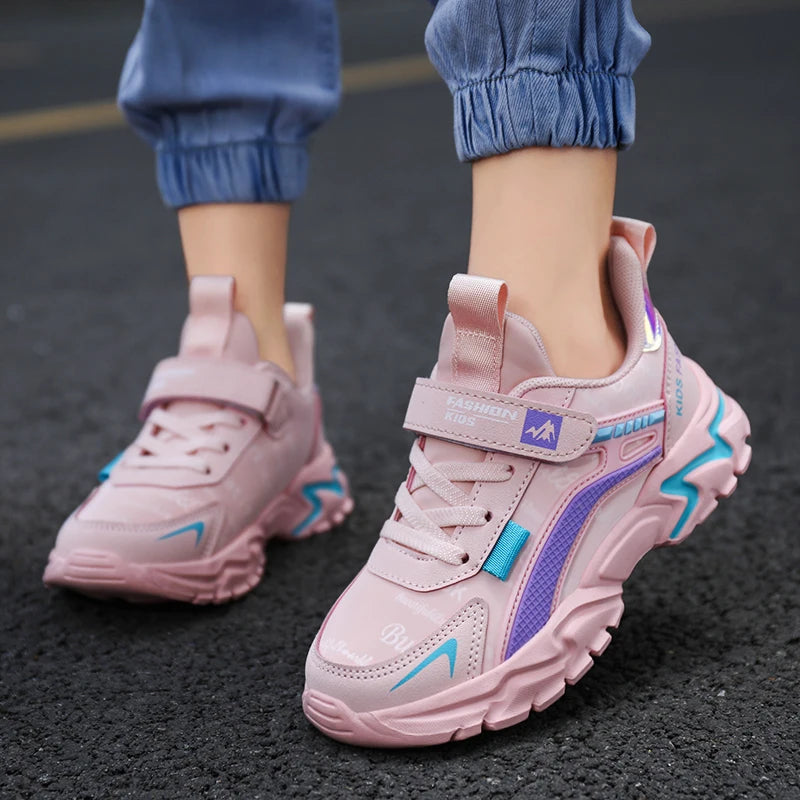 Kids Girls Running Shoes – Breathable, Non-Slip Sneakers for School, Sports & Outdoor Activities