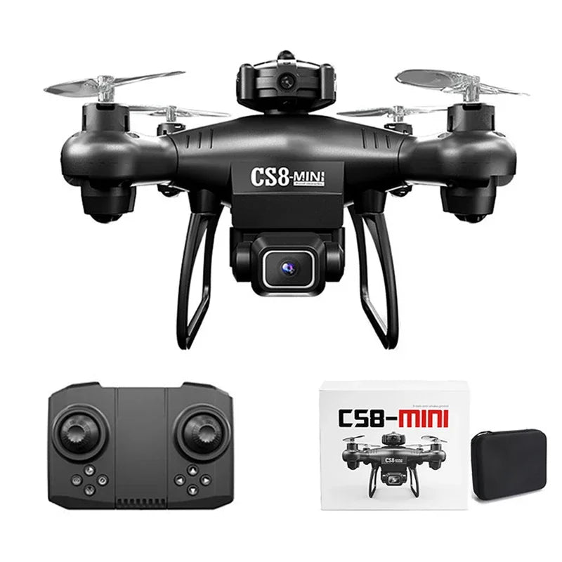 CS8 Mini Drone 4K HD Dual Camera – Professional Quadcopter with Obstacle Avoidance & 360° RC ESC Control
