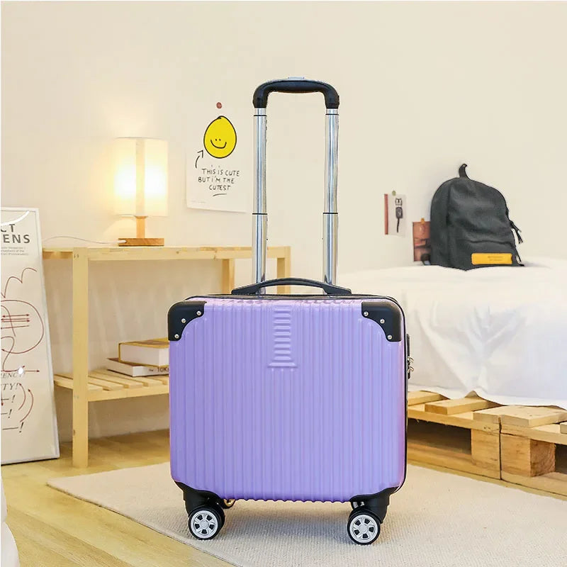 Travel Boarding Suitcase – Japanese-Style Retro Lightweight Trolley Case with Password Lock, Student Carry-On Luggage
