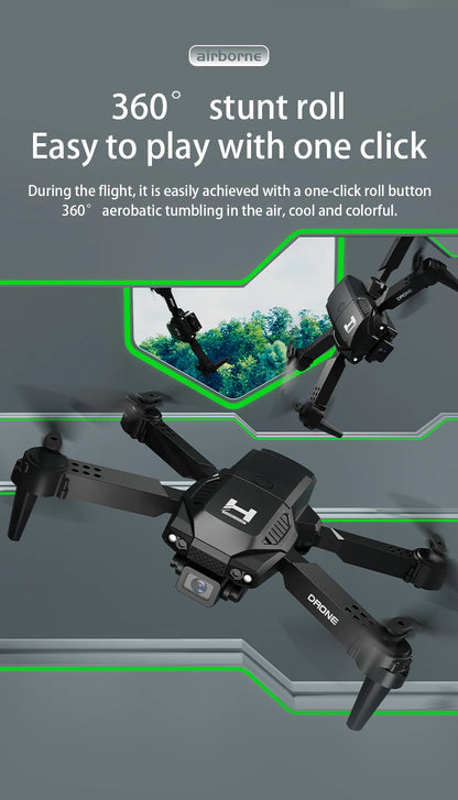 H4 Remote Control Drone 4K HD Dual Camera – WiFi FPV Foldable Quadcopter with One-Key Return | Kids Gift Toy