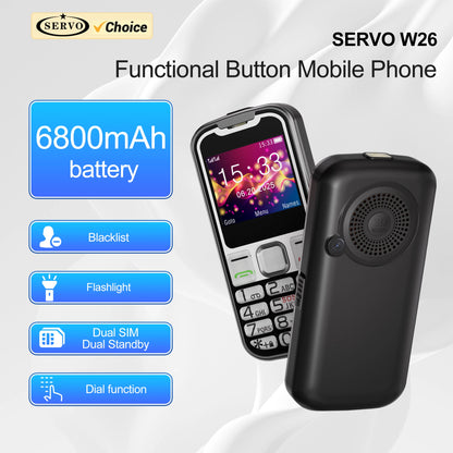 Dual SIM GSM Button Mobile Phone – 2G Standby, Speed Dial, Call Recording, Flashlight, FM Radio, Vibration