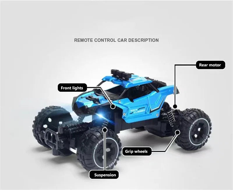 Electric RC Car – High Speed Off-Road Racing Vehicle Truck | Rechargeable Mini RC Toy for Kids & Boys