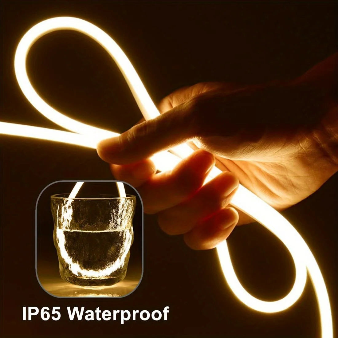 USB LED Neon Strip Light – 5V Dimmable Touch Sensor Flexible Waterproof Silicone Light for Home & Outdoor Decor