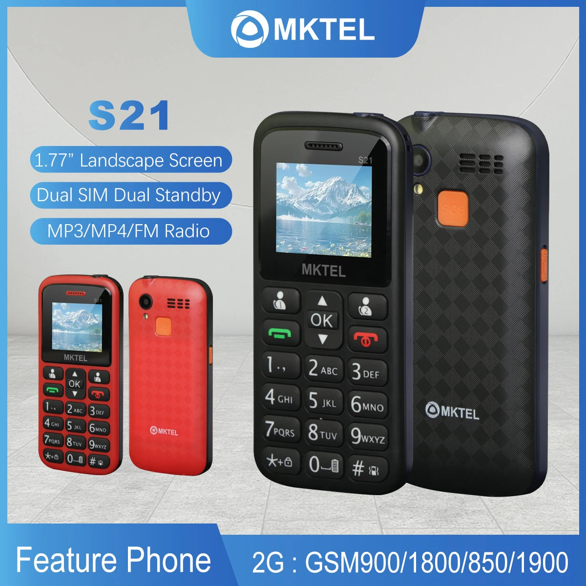 MKTEL S21 Feature Phone – 1.77
