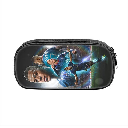 Football Sports School Backpack Set – Boys School Bag with Shoulder Bag & Pencil Case, Star Player Design, Best Gift