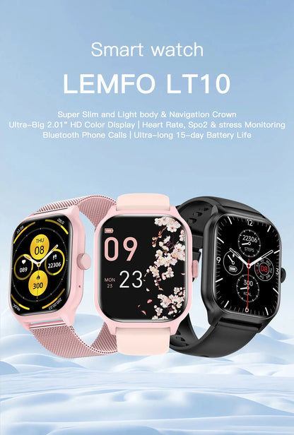 Smart Watch 2025 – Bluetooth Calling, Fitness Tracker & Music Control for Android & iOS